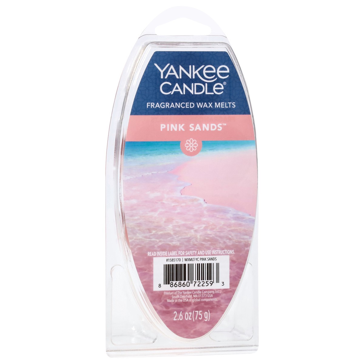 slide 2 of 9, Yankee Candle Fragranced Pink Sands Wax Melts 2.6 oz, 2.60 ct