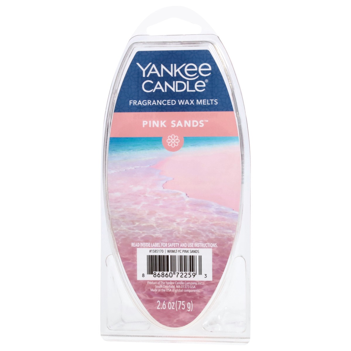 slide 3 of 9, Yankee Candle Fragranced Pink Sands Wax Melts 2.6 oz, 2.60 ct