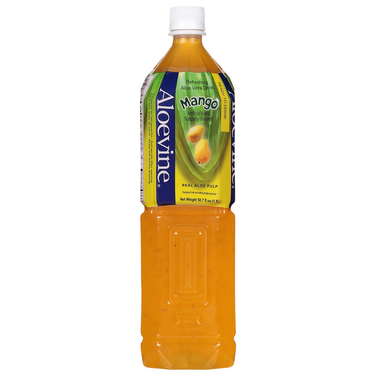 slide 1 of 11, Aloevine Refreshing Mango Aloe Vera Drink - 50.7 fl oz, 50.7 fl oz