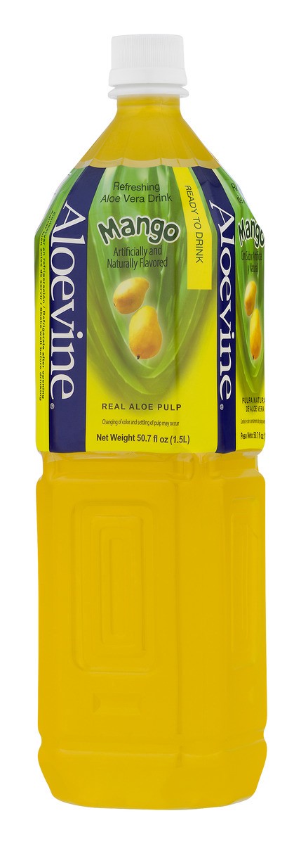 slide 2 of 11, Aloevine Refreshing Mango Aloe Vera Drink - 50.7 fl oz, 50.7 fl oz