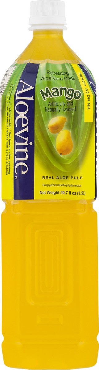 slide 8 of 11, Aloevine Refreshing Mango Aloe Vera Drink - 50.7 fl oz, 50.7 fl oz