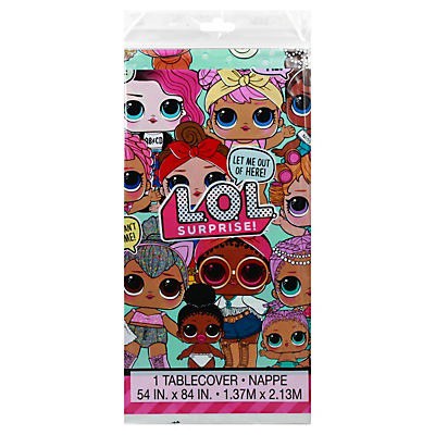 slide 1 of 1, Unique LOL Surprise Plastic Table Cover 1 ea, 1 ct