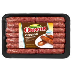 Owens Premium Pork Original Sausage Links, 14 Count, 12 oz