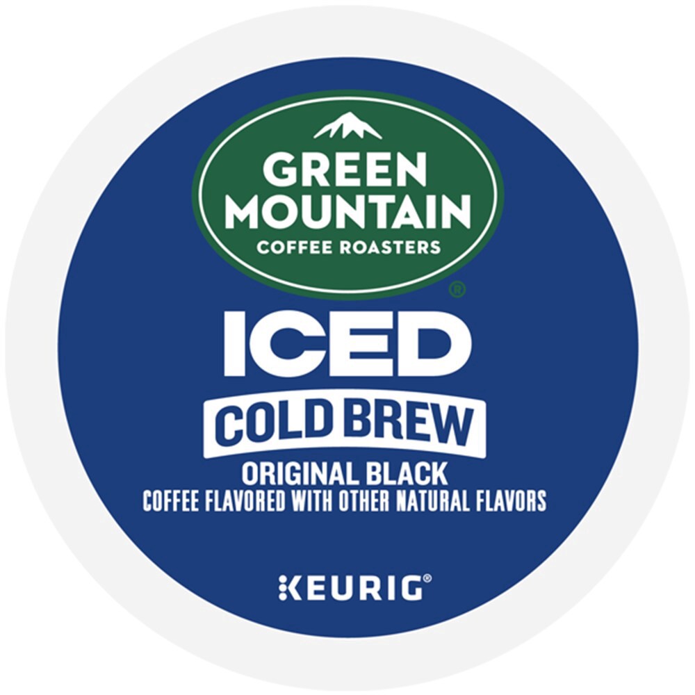 slide 3 of 6, Green Mountain Coffee Roasters Original Black Iced Cold Brew Coffee, Single Serve Keurig K-Cup Pods, 10-Count Box, 10 ct