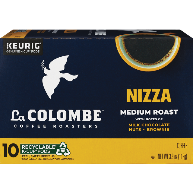 slide 1 of 1, La Colombe Coffee Roasters Nizza Medium Roast Coffee, Single Serve Keurig K-Cup Pods, 10 Count Box, 10 ct