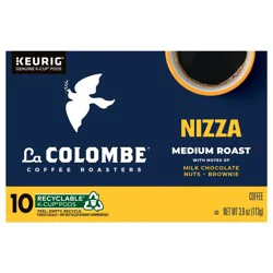 La Colombe Coffee Roasters Nizza Medium Roast Coffee, Single Serve Keurig K-Cup Pods, 10 Count Box