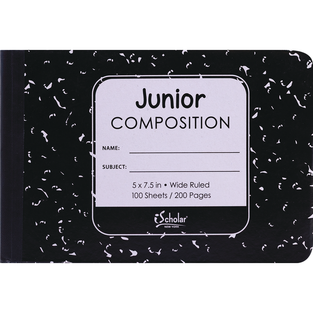 slide 1 of 1, Ischolar Wide Ruled Junior Composition Book, 5 X 7.5 In, 1 ct