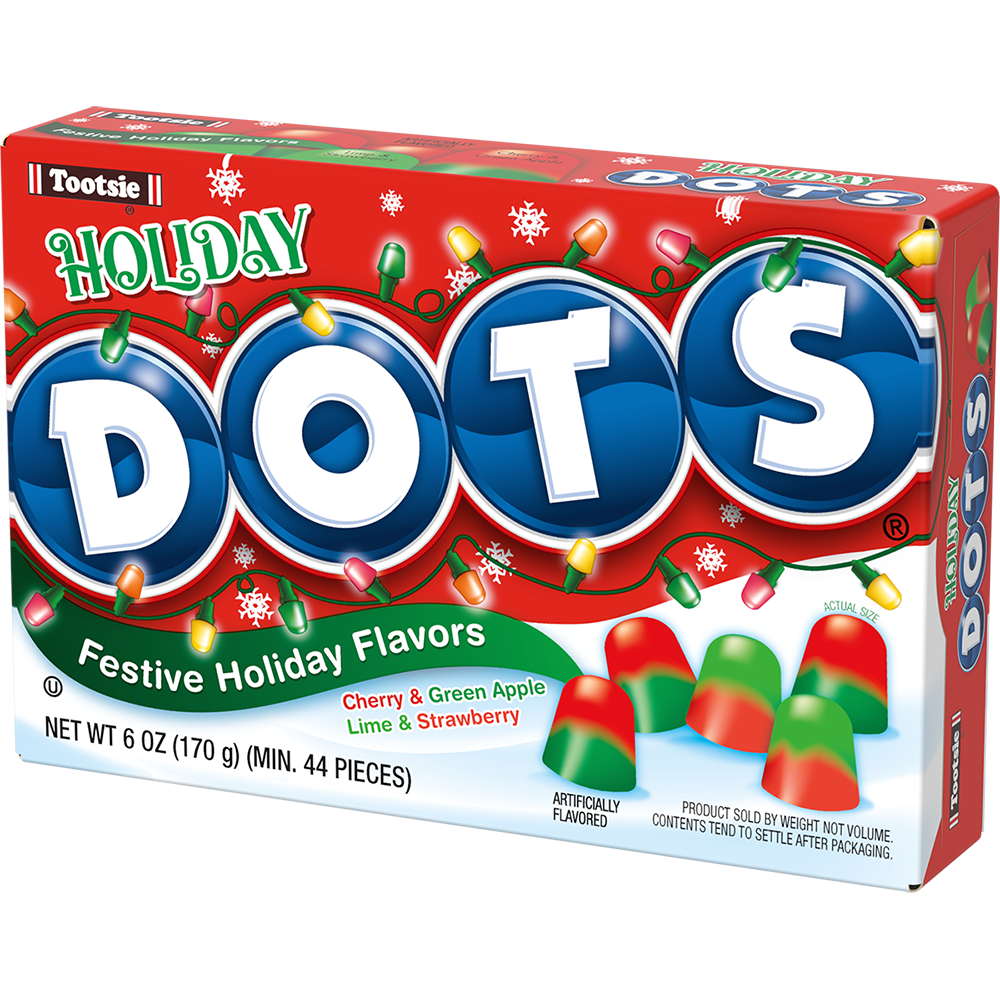 slide 1 of 1, Dots Festive Holiday Flavors Candy Box, 6 oz