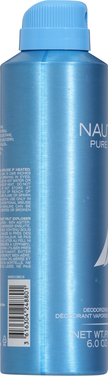 slide 3 of 13, Nautica Deodorizing Pure Blue Body Spray 6.0 oz, 6 oz