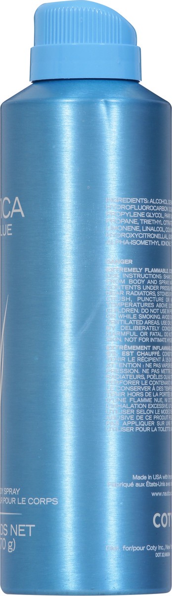 slide 9 of 13, Nautica Deodorizing Pure Blue Body Spray 6.0 oz, 6 oz