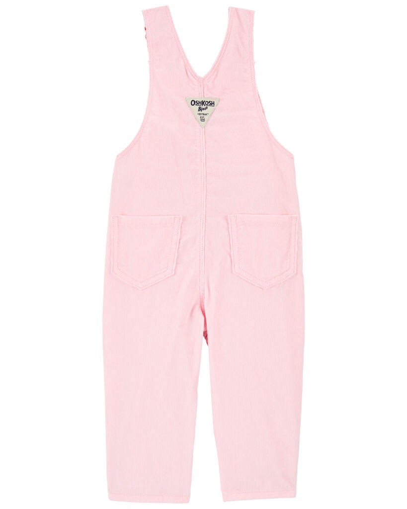 slide 3 of 3, Oshkosh Baby Soft Corduroy Overalls Pink 3M, 1 ct