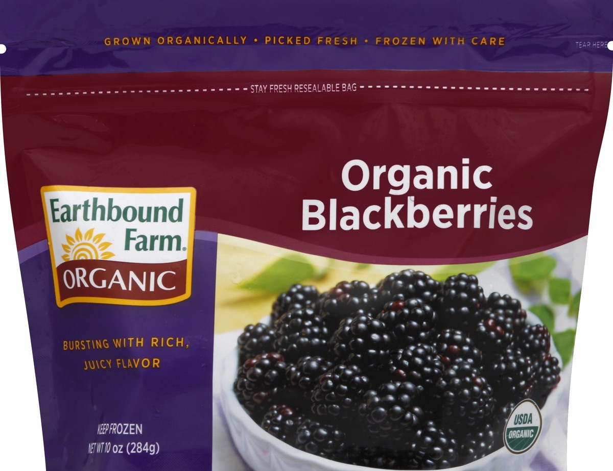 slide 2 of 2, Earthbound Farm Organic Blackberries, 10 oz