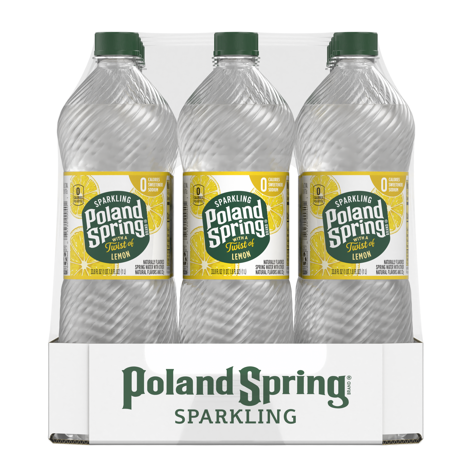 slide 5 of 5, Poland Spring Lemon Sparkling Water - 12 ct; 33.8 fl oz, 12 ct; 33.8 fl oz