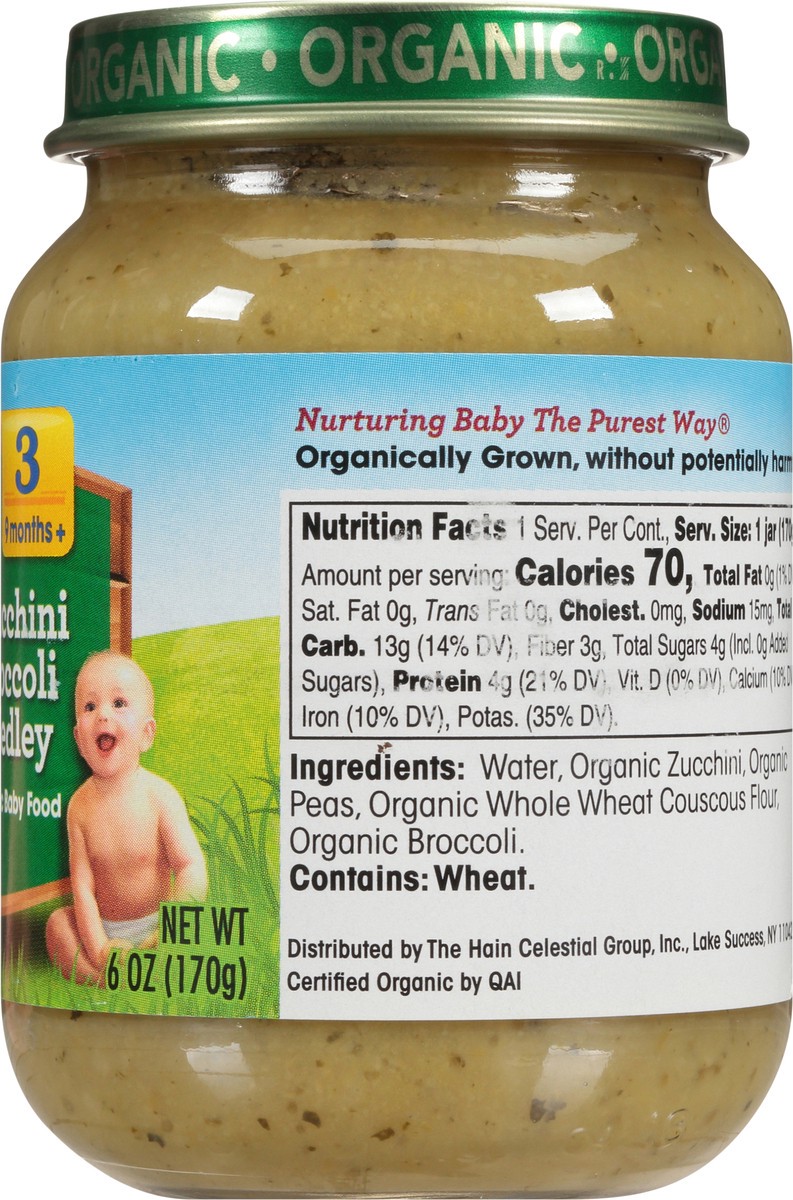 slide 6 of 10, Earth's Best Stage 3 Zucchini Broccoli Medley Organic Baby Food 6 oz. Jar, 6 oz