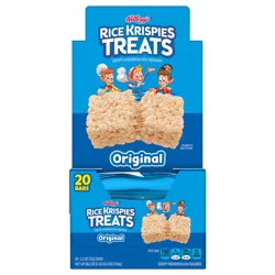 Rice Krispies Treats Marshmallow Snack Bars, Lunch Snacks, Original, 26oz Box, 20 Count