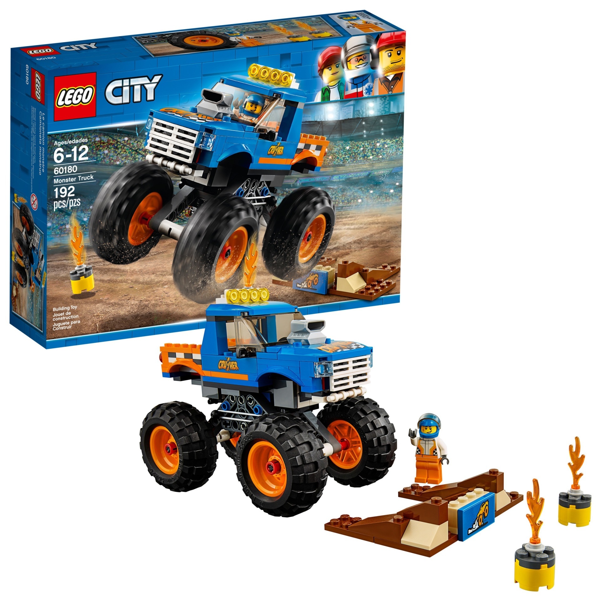 slide 1 of 1, LEGO City Great Vehicles Monster Truck 60180, 1 ct