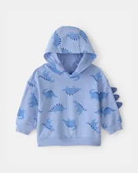 Carters Baby Boy Dinosaur French Terry Hoodie - Blue Blue 24M