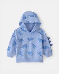 Carters Baby Boy Dinosaur French Terry Hoodie - Blue Blue 24M