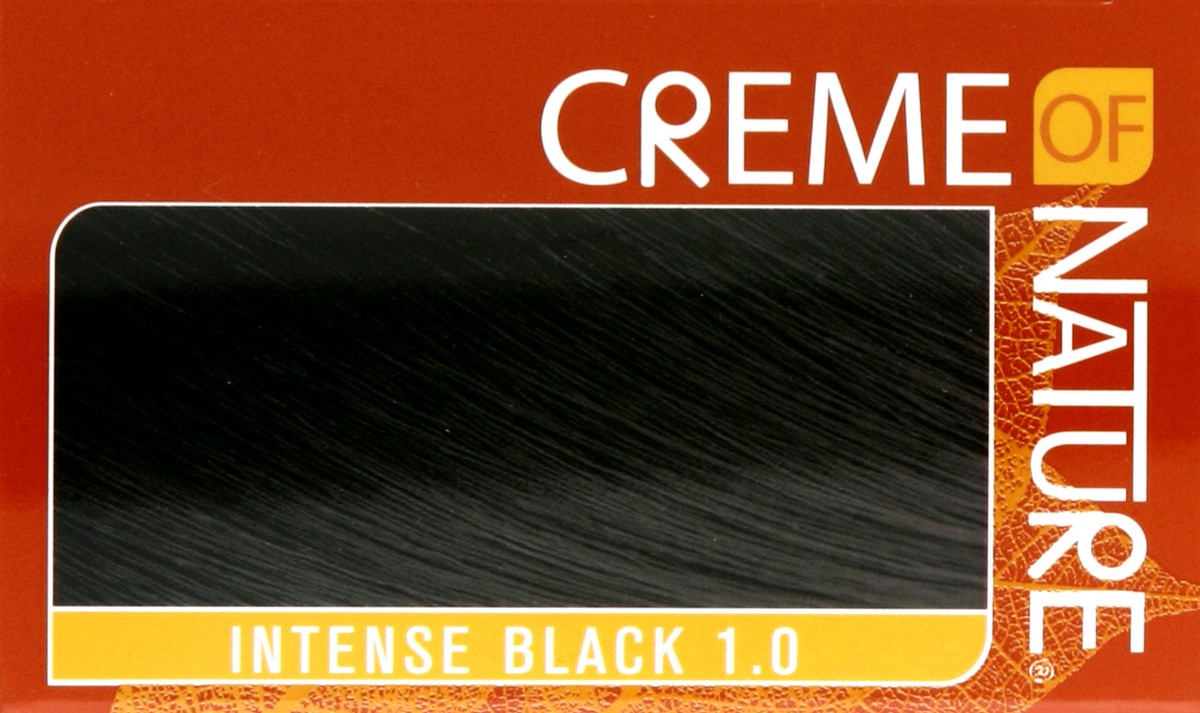 slide 2 of 5, Creme of Nature Exotic Shine Hair Color with Argan Oil, Intense Black, 1 ct