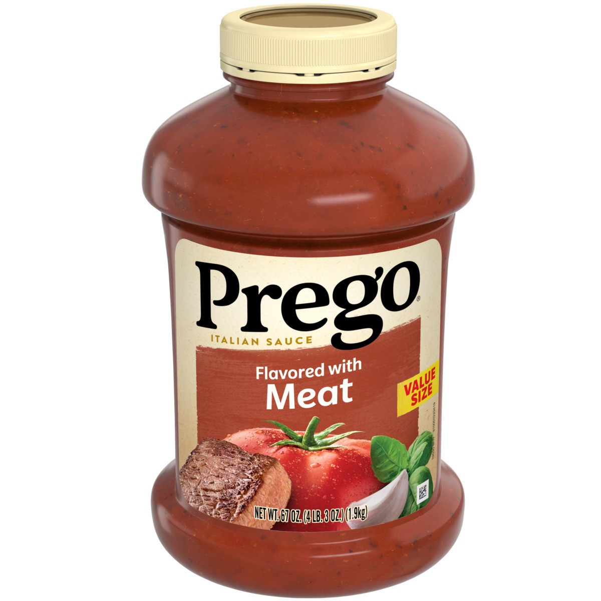 slide 1 of 5, Prego Italian Tomato Pasta Sauce Flavored With Meat, 67 oz Jar, 67 oz