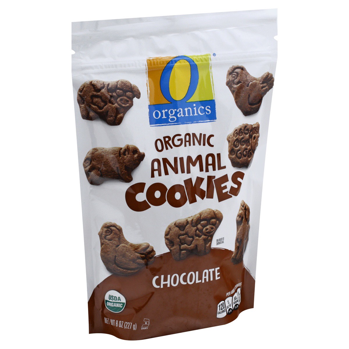 slide 2 of 9, O Organics Cookies Animal Chocolate, 8 oz