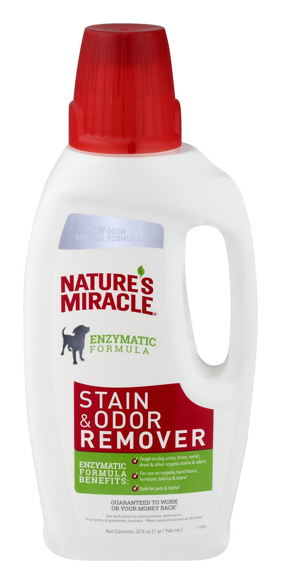 slide 1 of 1, Nature's Miracle New Formula Stain & Odor Remover, 32 fl oz