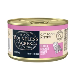 Boundless Acres Kitten Chicken Wet Cat Food, 3 oz