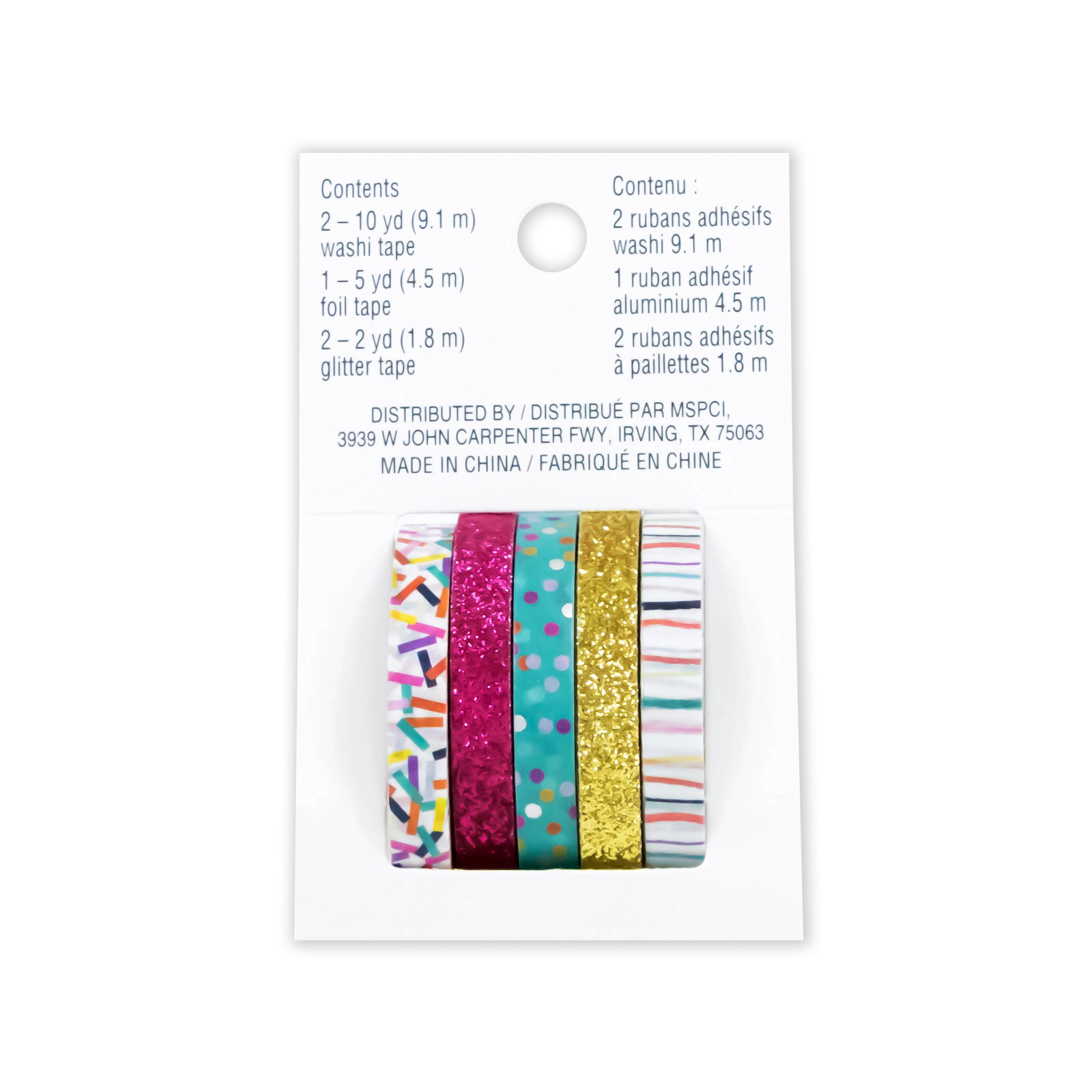slide 2 of 4, Confetti Glitter Crafting Tape Set By Recollections, 2 glitter tapes