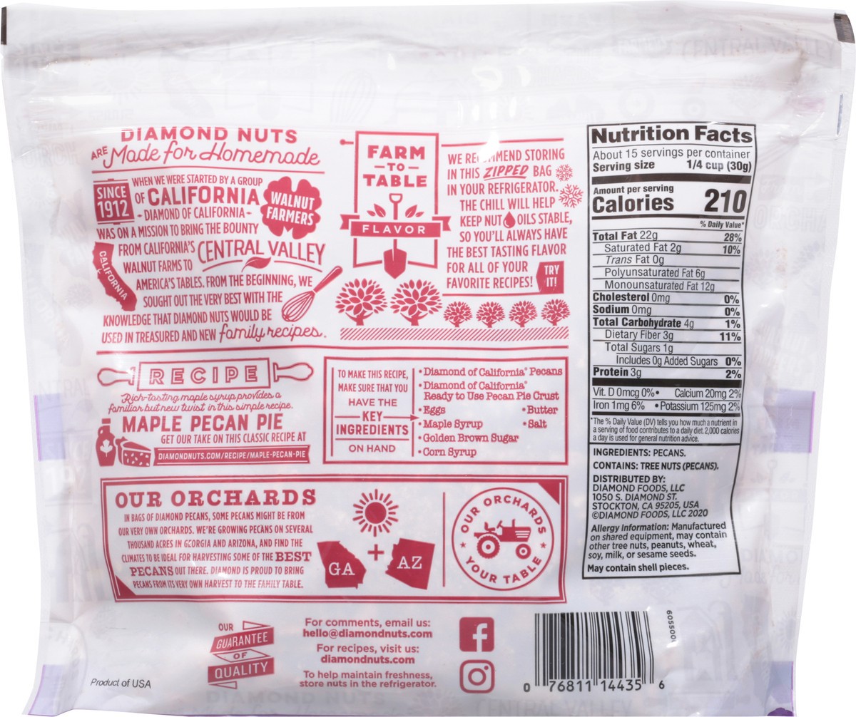 slide 5 of 9, Diamond of California Chopped Pecans 16 oz, 16 oz