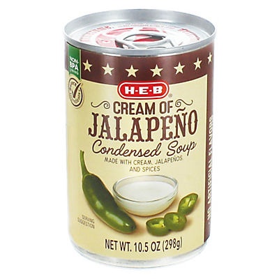 slide 1 of 1, H-E-B Select Ingredients Cream of Jalapeno Condensed Soup, 10.5 oz