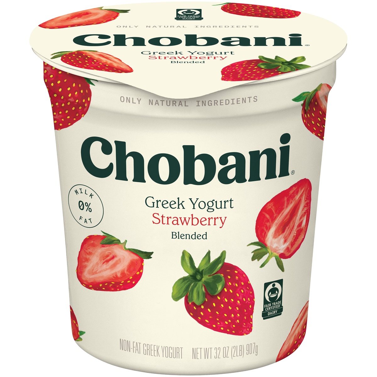 slide 1 of 6, Chobani Strawberry Greek Yogurt, 32 oz
