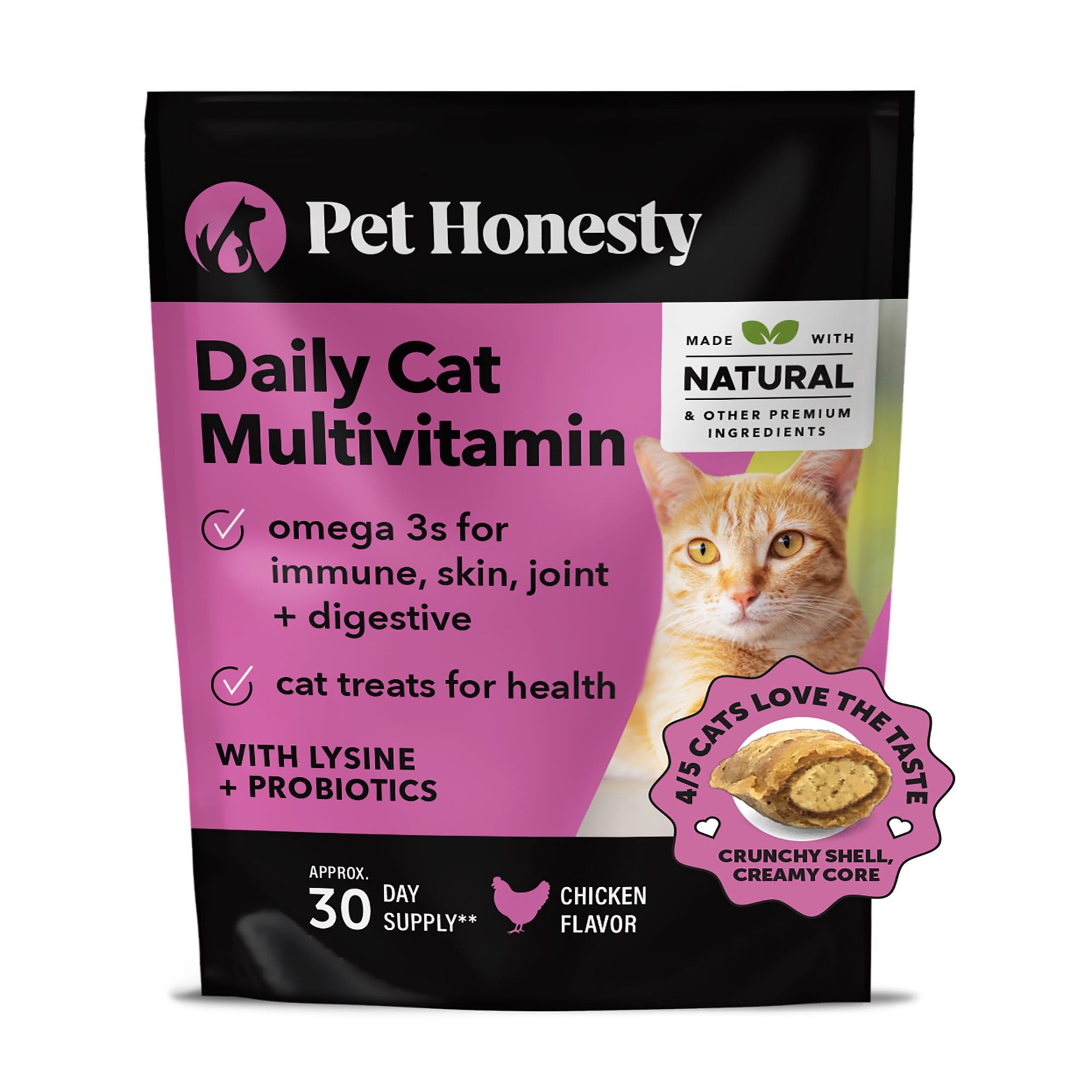 slide 1 of 1, Pet Honesty Multivitamin Supplement for Cat Chicken Flavor - 3.7oz, 3.7 oz
