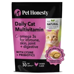 Pet Honesty Multivitamin Supplement for Cat Chicken Flavor - 3.7 oz