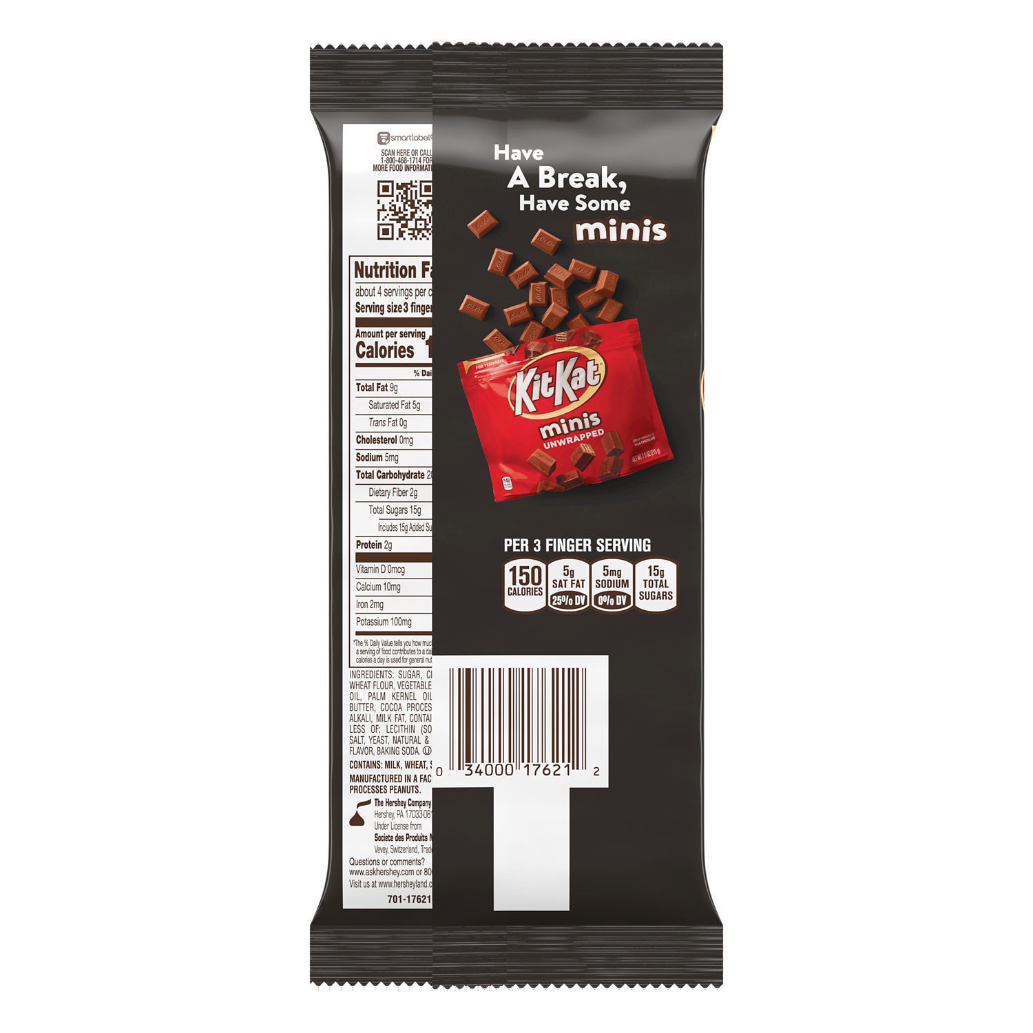 slide 2 of 9, KIT KAT Dark Chocolate Wafer XL, Candy Bar, 4.5 oz (12 Pieces), 4.5 oz