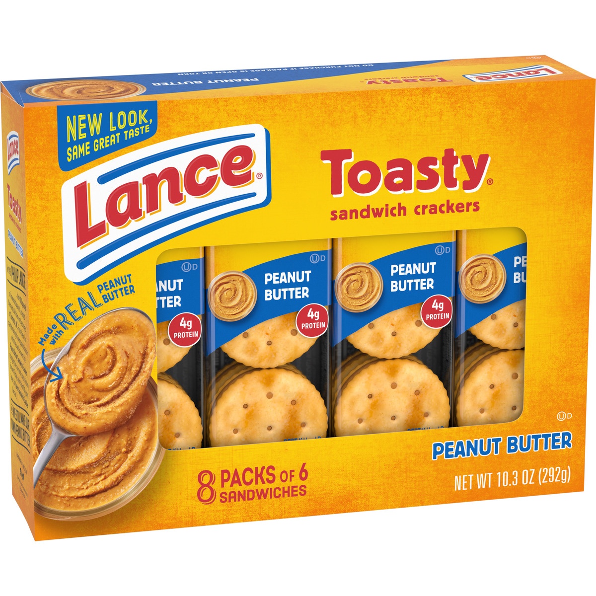 slide 2 of 11, Lance Toasty Peanut Butter Sandwich Crackers, 8 ct; 1.29 oz