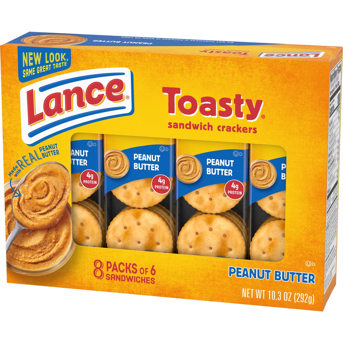 slide 3 of 11, Lance Toasty Peanut Butter Sandwich Crackers, 8 ct; 1.29 oz