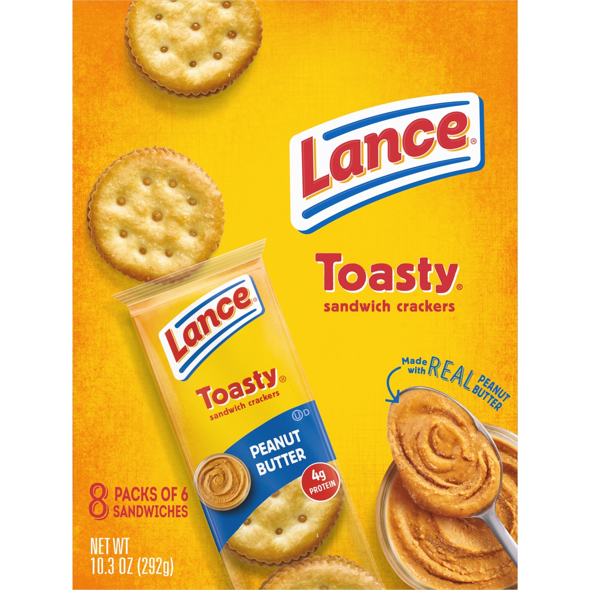 slide 10 of 11, Lance Toasty Peanut Butter Sandwich Crackers, 8 ct; 1.29 oz