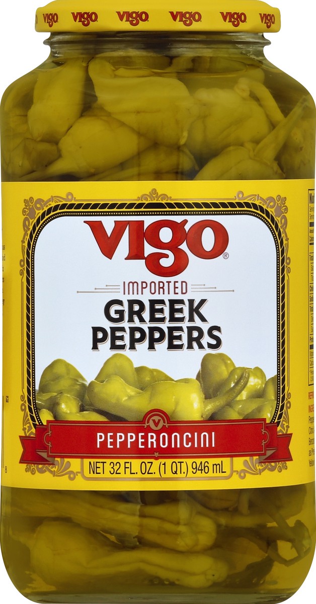 slide 2 of 2, Vigo Pepperoncini 32 oz, 32 oz