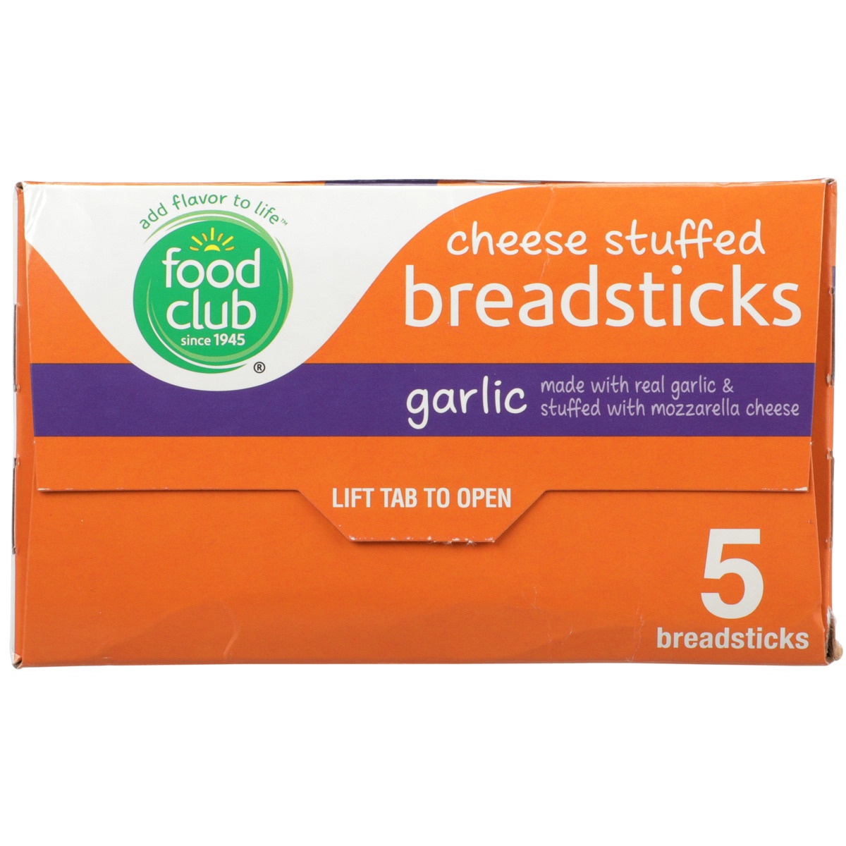slide 8 of 10, Food Club Garlic Cheese Stuffed Breadsticks, 11.5 oz
