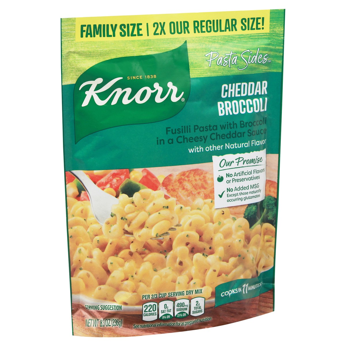 slide 8 of 9, Knorr Pasta Sides Cheddar Broccoli Family Pack, 8.6 OZ, 8.6 oz