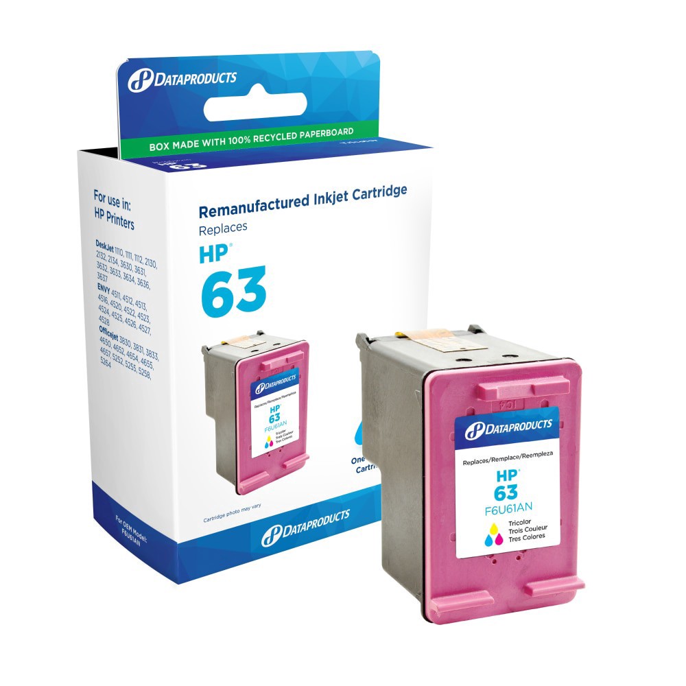 slide 1 of 2, Dataproducts Remanufactured Inkjet Cartridge For Hp 63 - Tricolor, 1 ct