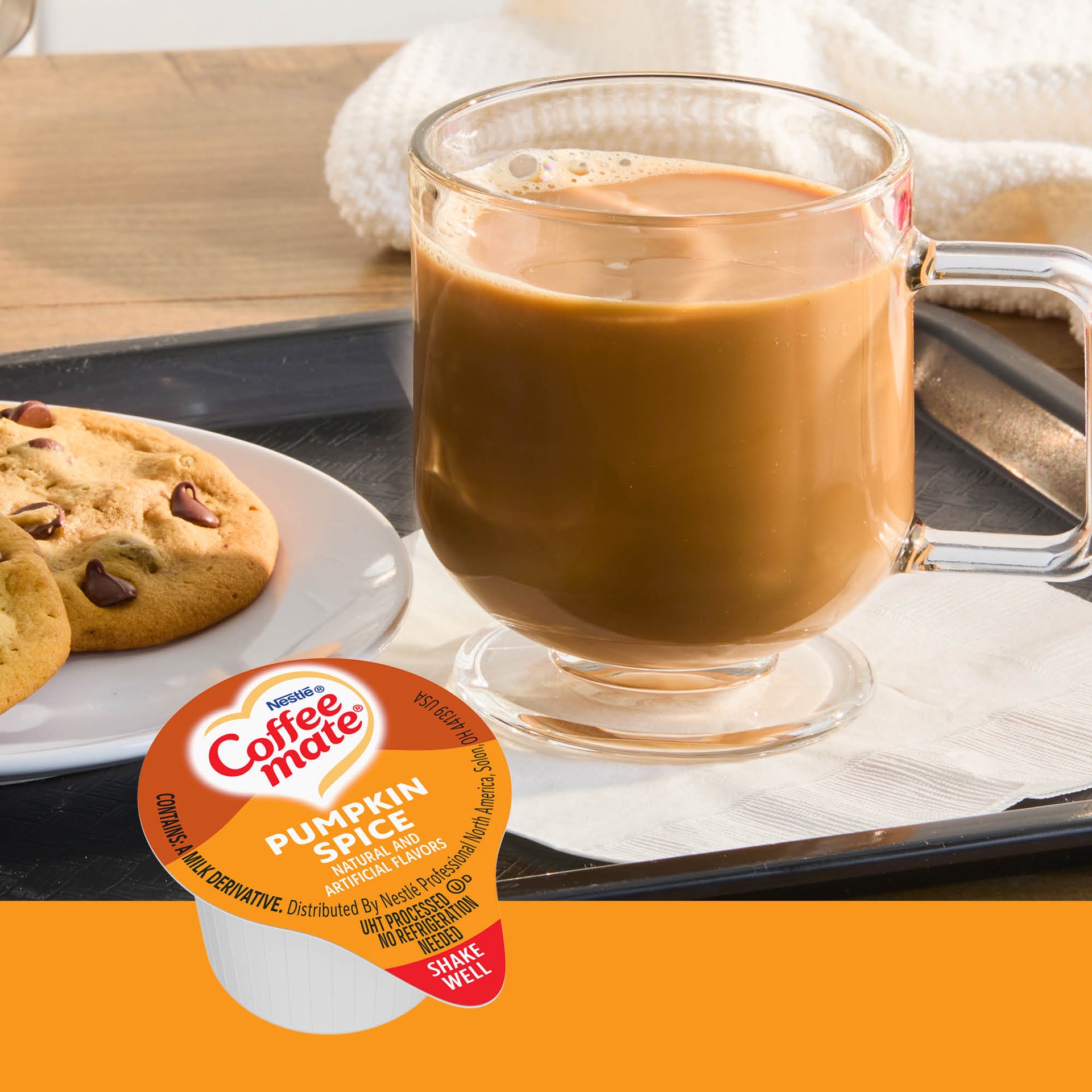 slide 5 of 5, COFFEE MATE NESTLE COFFEE-MATE Creamer Pumpkin Spice Crm Liq 4 (50x 11 mL), 18.70 fl oz