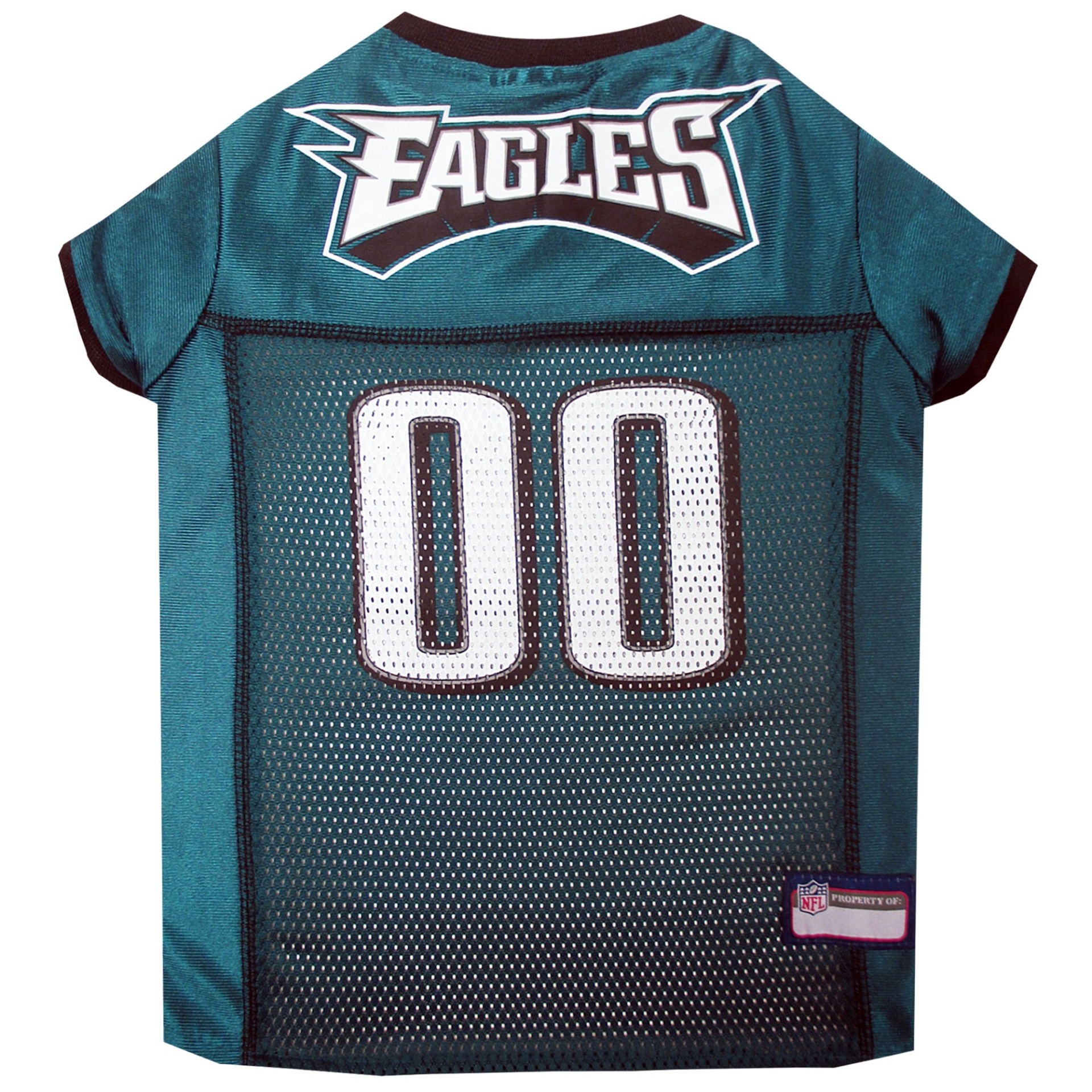 slide 1 of 1, Pets First Philadelphia Eagles NFL Mesh Pet Jersey, LG