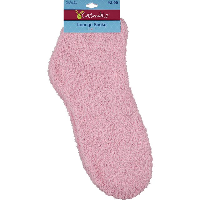 slide 1 of 1, COTTONDALE Ladies Tactel Lounge Sock Solid, 1 ct