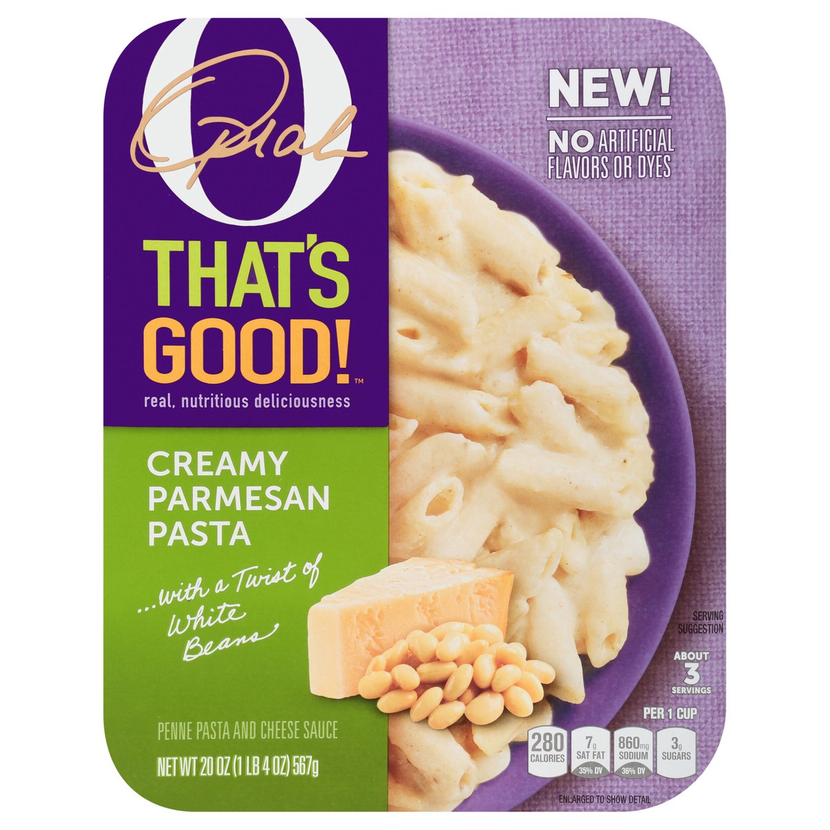 slide 1 of 13, O, That's Good! Creamy Parmesan Pasta, 20 oz Package, 20 oz