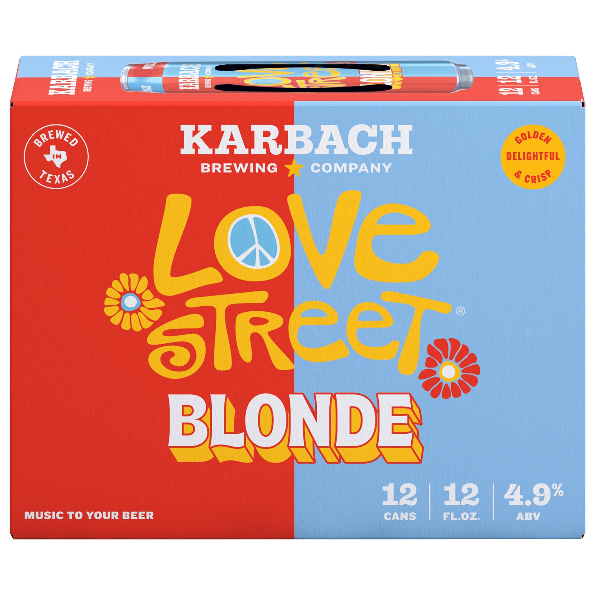 slide 1 of 3, Karbach Brewing Co. Brewing Co. Love Street Blonde Beer, 12 Pack 12 FL OZ Cans, 144 fl oz