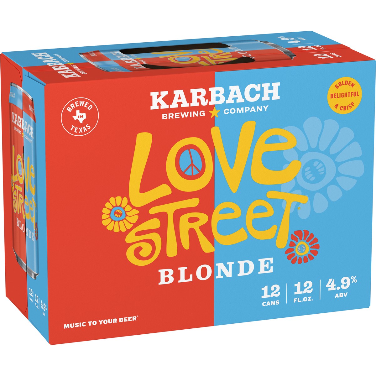 slide 1 of 3, Karbach Brewing Co. Love Street Blonde Beer, 12 Pack 12 fl. oz. Cans, 12 fl oz