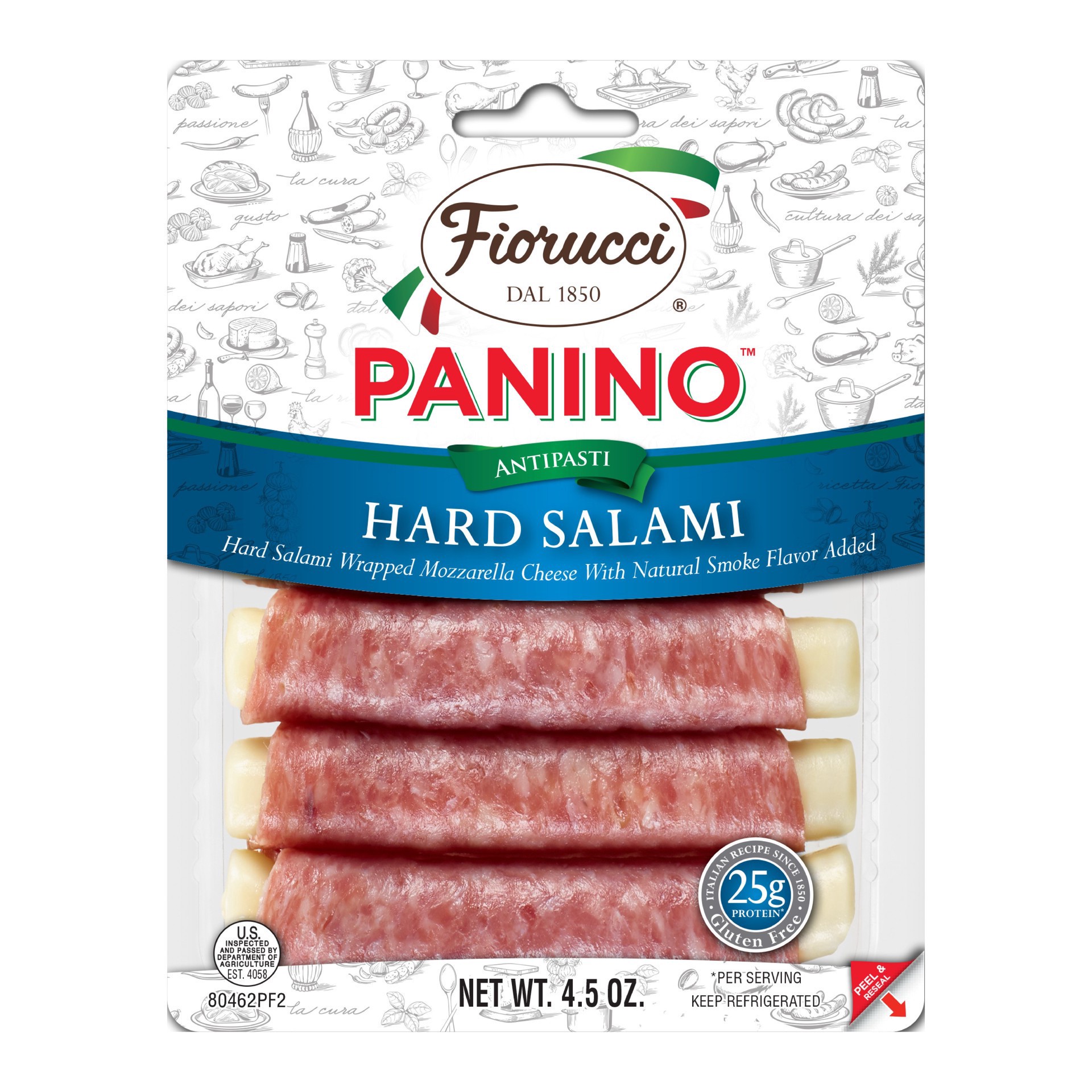 slide 1 of 1, Fiorucci Panino Antipasti Snack Pack Hard Salami Snack Pack 4.5 oz, 4.5 oz