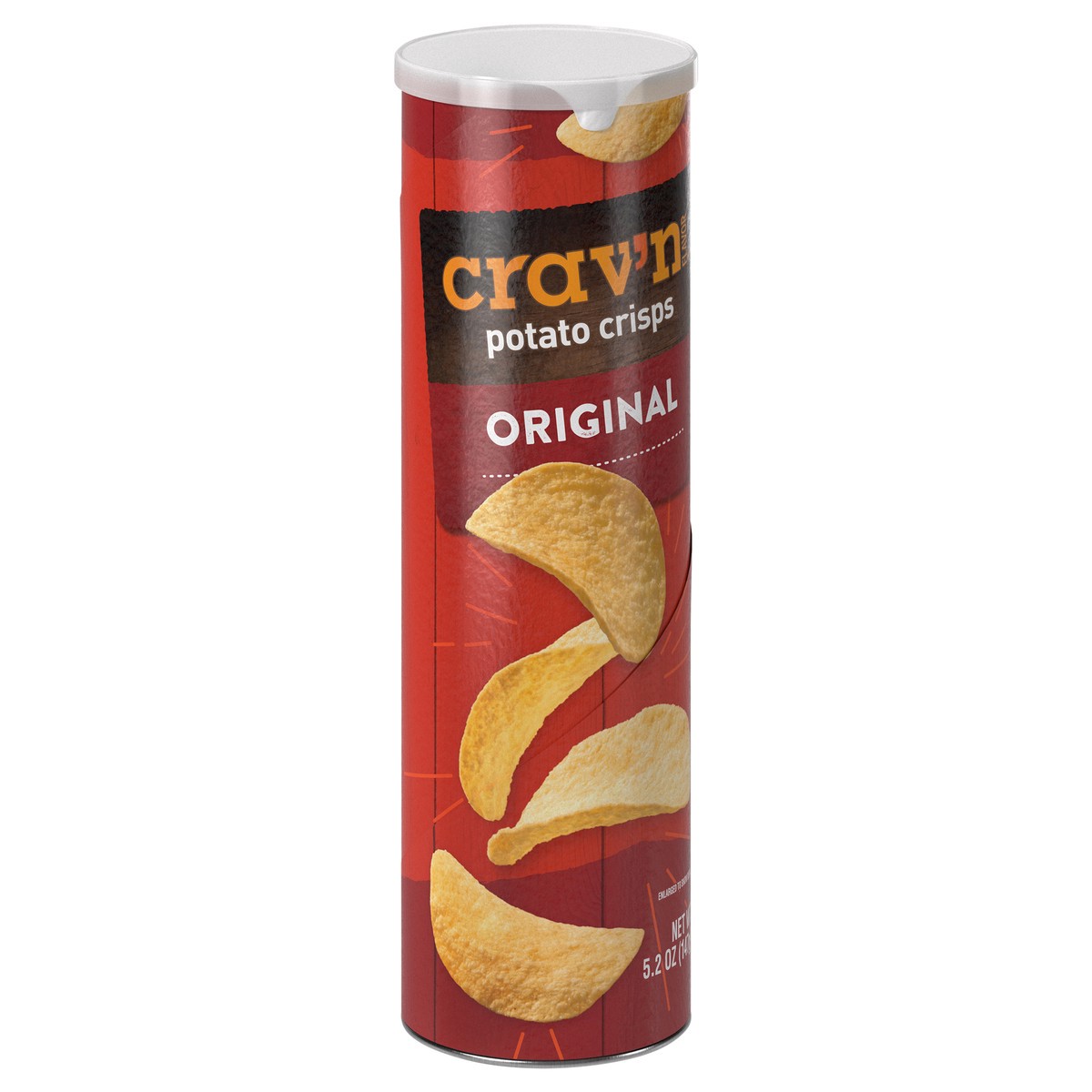 slide 2 of 4, Crav'n Flavor Original Potato Crisps, 5.2 oz