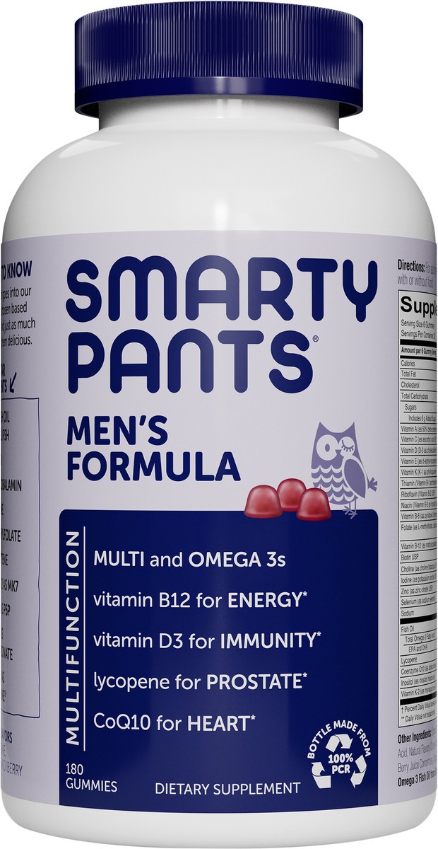 slide 5 of 8, SmartyPants Men's Formula, 180 ct., 180 ct